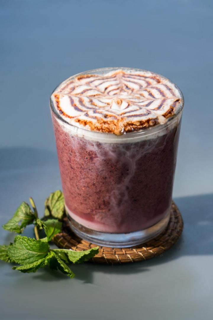 Hotel Makaaba Eco-Boutique Bacalar Dış mekan fotoğraf A blueberry smoothie